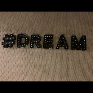 Letter light up room decor pieces